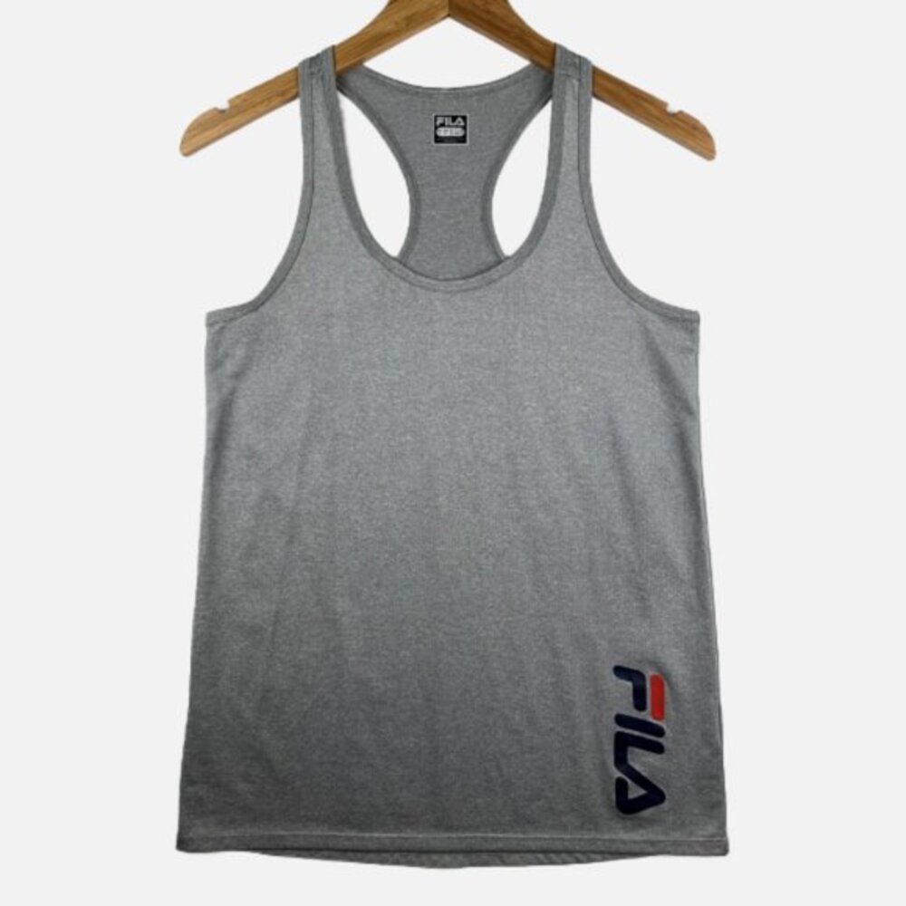 Fila Grey Racerback Tank Top - Picture 1 of 11
